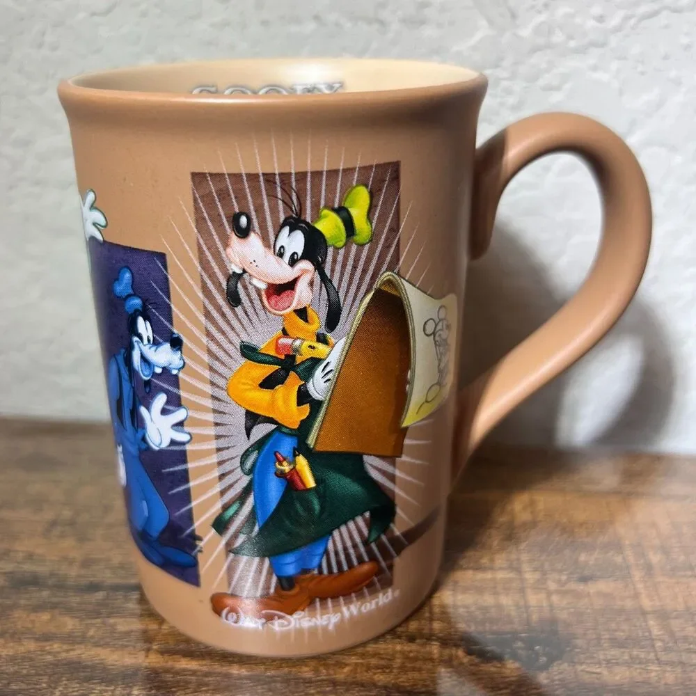 Lot of 4 Disney World / Land Collectible Ceramic Coffee/Tea Mugs - Varying Sizes
